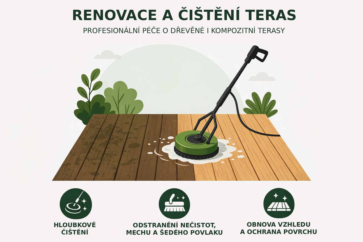 ÚDRŽBA A ČIŠTĚNÍ TERAS